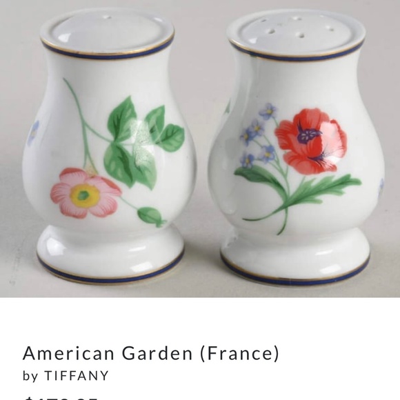 Vintage Tiffany Limoges American Garden Salt and Pepper Set in Box France - Picture 14 of 14